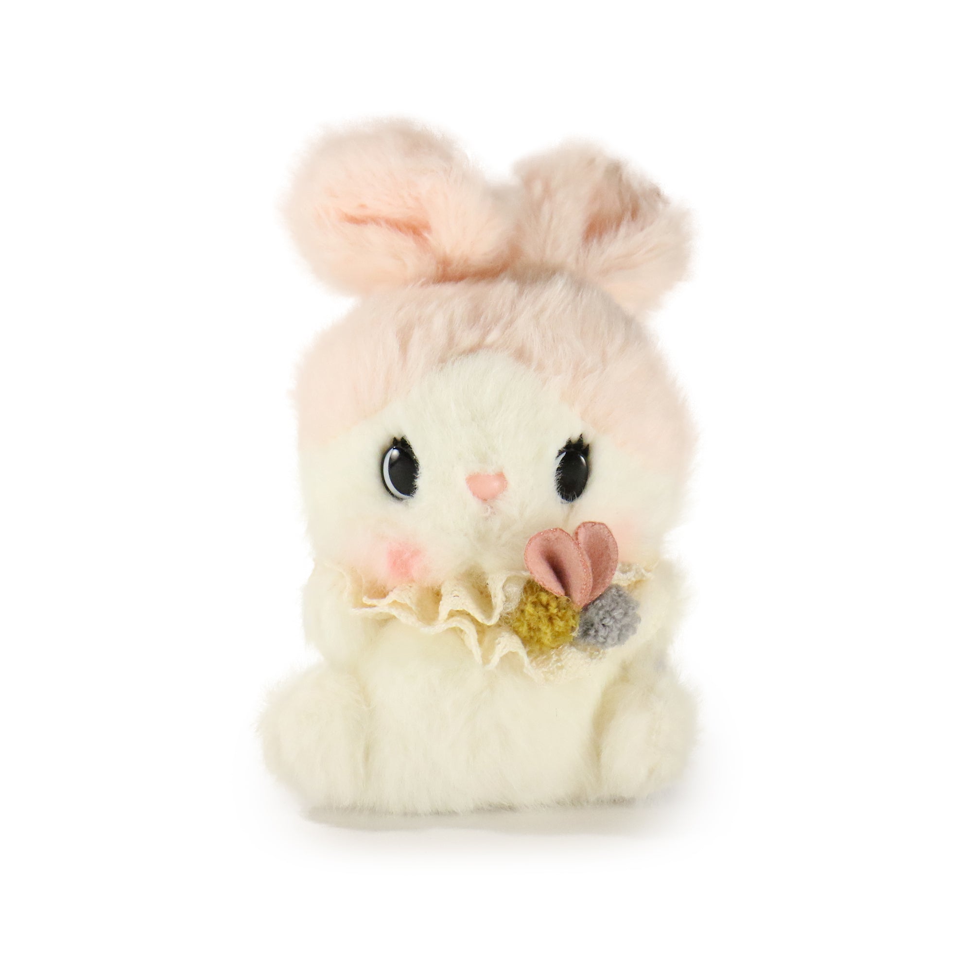 White Bunny with Flower Bow 5-inch 