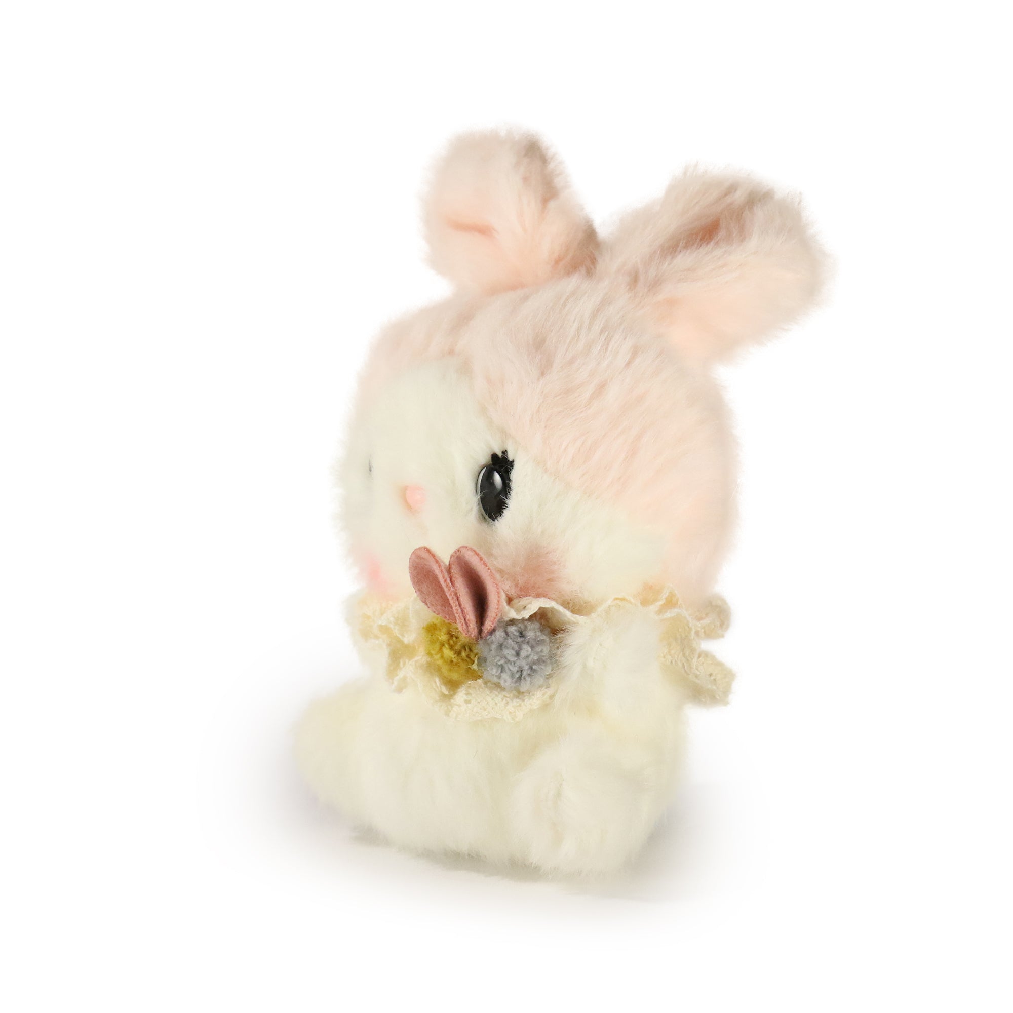 White Bunny with Flower Bow 5-inch  2