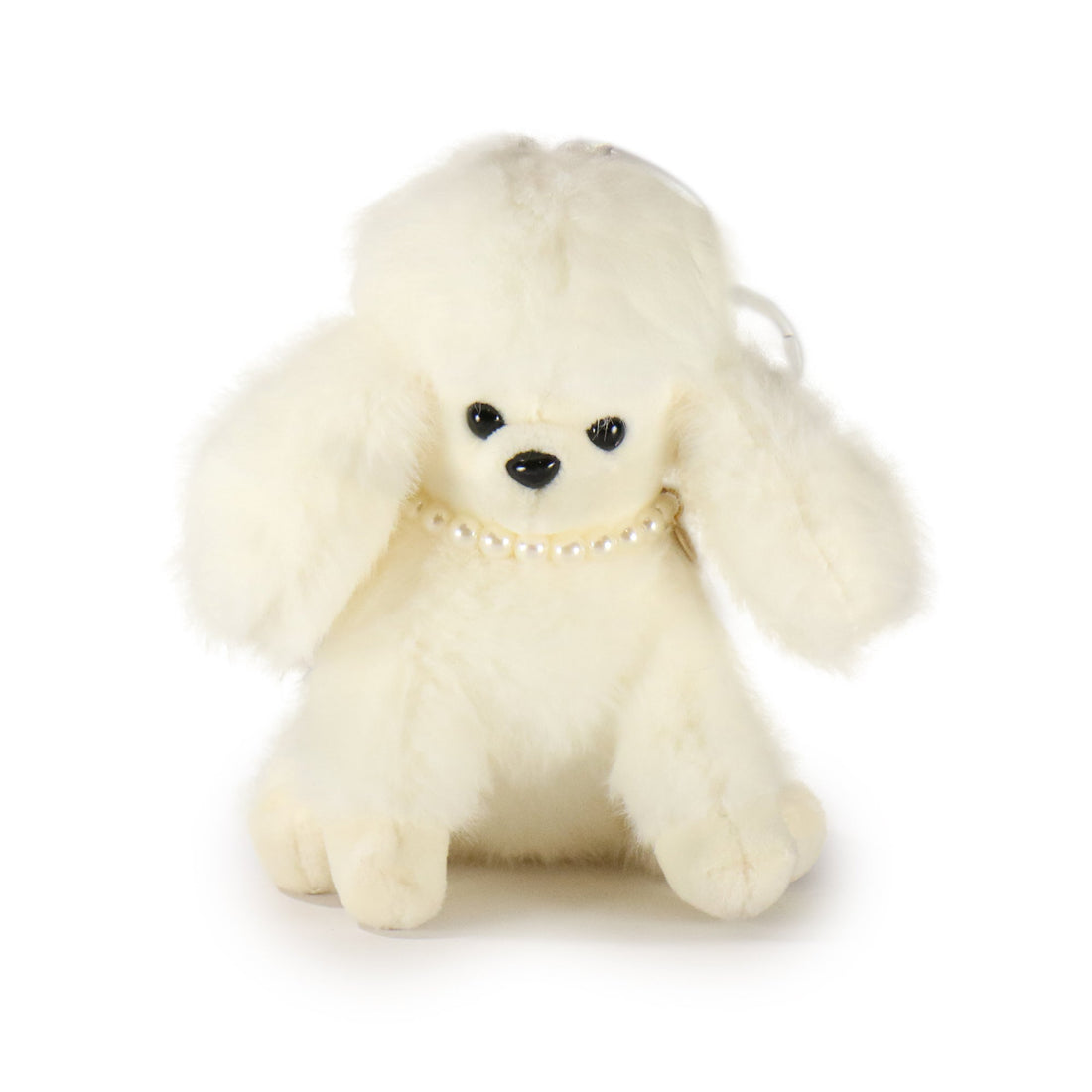 5-Inch Cream Color Chérie Poodle with Pearl Necklace 2