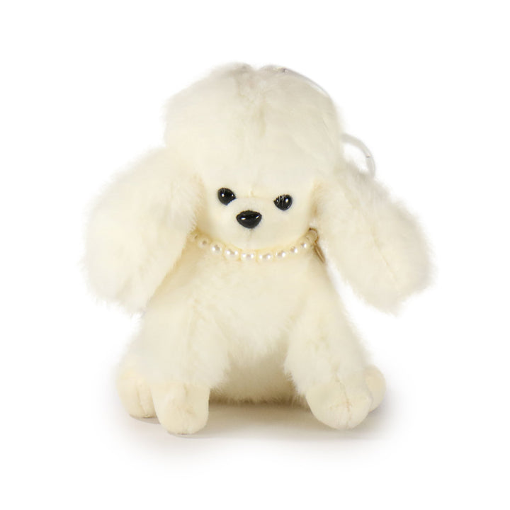 5-Inch Cream Color Chérie Poodle with Pearl Necklace 2
