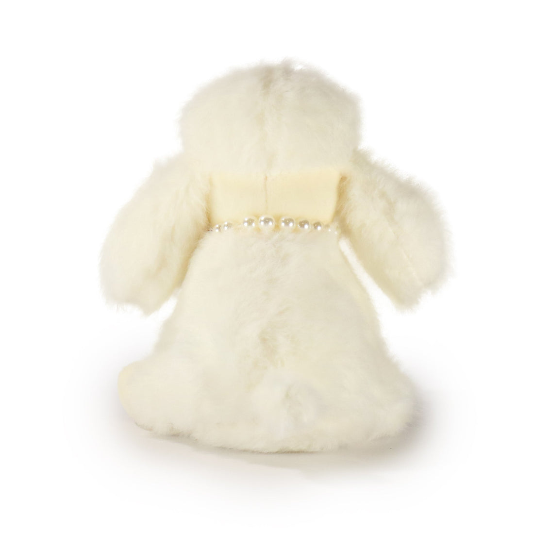5-Inch Cream Color Chérie Poodle with Pearl Necklace 5