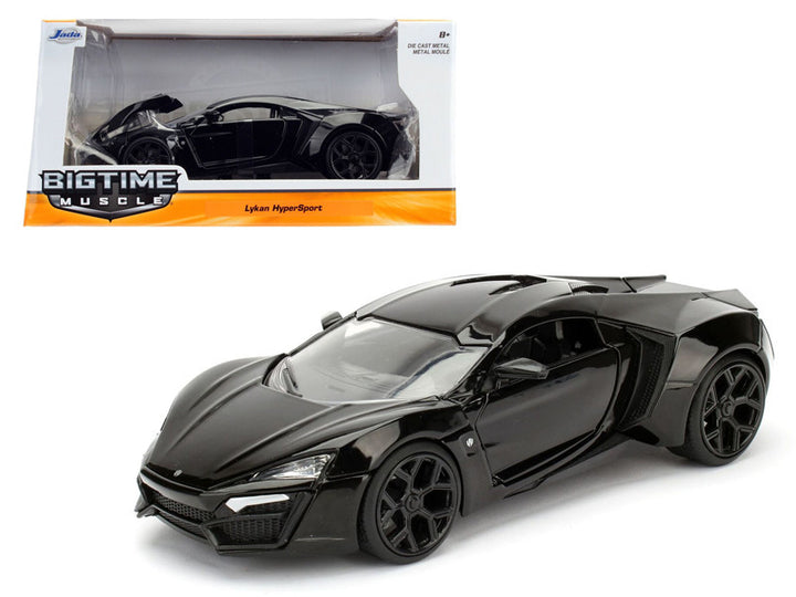 Lykan Hypersport Glossy Black 1/24 Diecast Model Cars by Jada-0