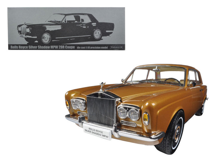 1968 Rolls Royce Silver Shadow Bronze 1/18 Diecast Model Car by Paragon-0