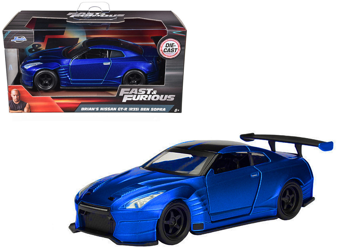 Brian's 2009 Nissan GTR R35 Blue Ben Sopra "Fast & Furious" Movie 1/32 Diecast Model Car  by Jada-2