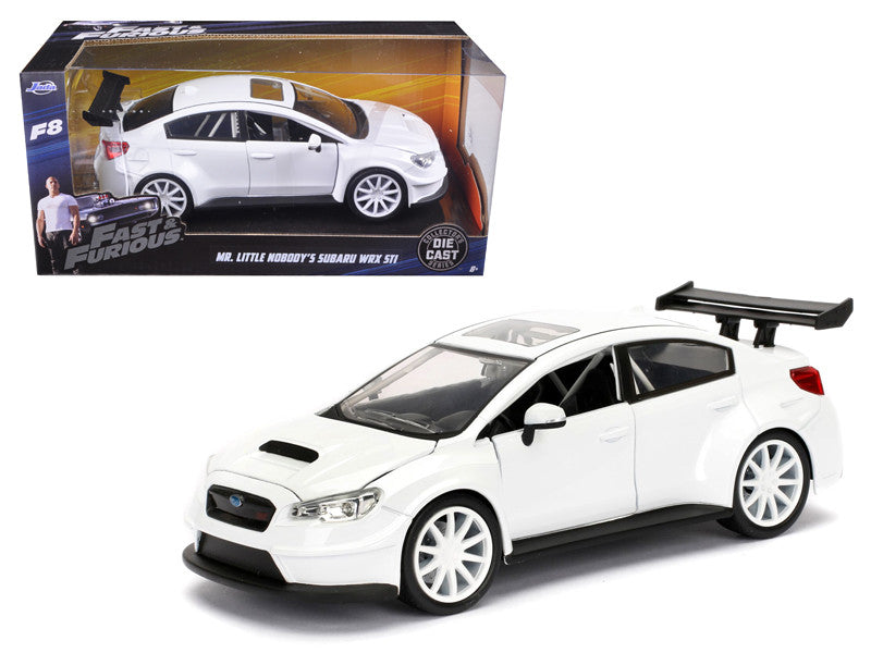 Mr. Little Nobody's Subaru WRX STI White "Fast & Furious F8: The Fate of the Furious" Movie 1/24 Diecast Model Car  by Jada-0