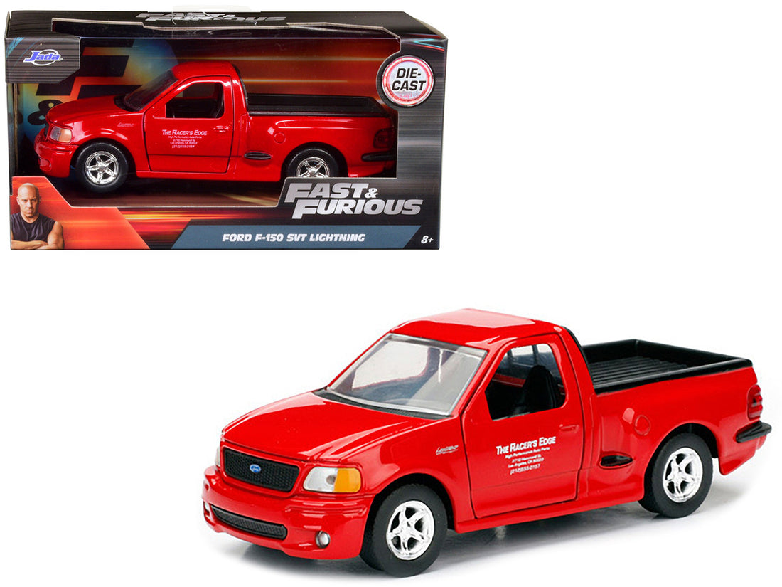 Brian's 1999 Ford F-150 SVT Lightning Pickup Truck Red "Fast & Furious" Movie 1/32 Diecast Model Car by Jada-0