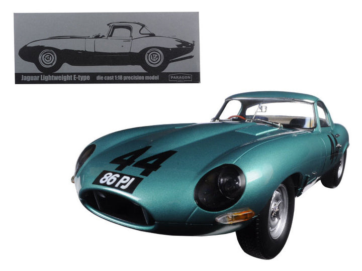 1963 Jaguar Lightweight E-Type #44 "Arkins 86 PJ" 1/18 Diecast Model Car by Paragon-0