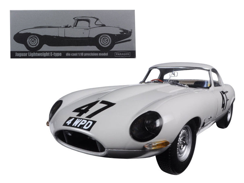 1963 Jaguar Lightweight E-Type #47 "Coombs 4 WPD" 1/18 Diecast Model Car by Paragon-0