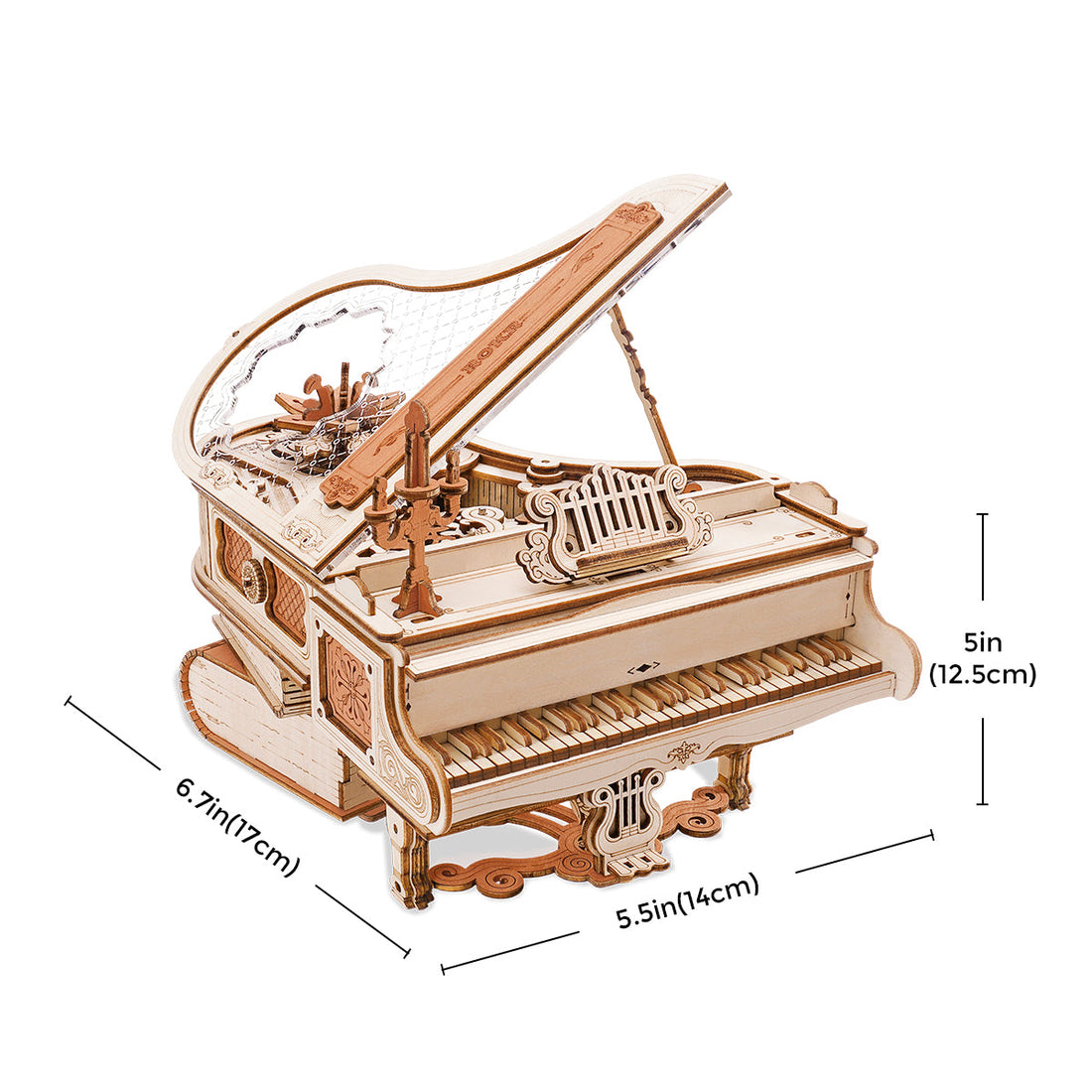 3D Wooden Magic Piano Puzzle. 3