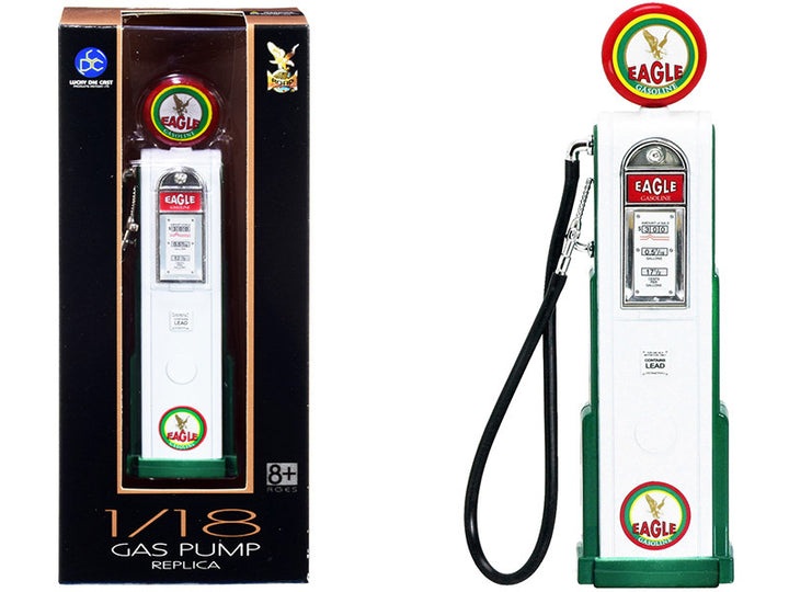 "Eagle Gasoline" Vintage Digital Gas Pump 1/18 Diecast Replica by Road Signature-0