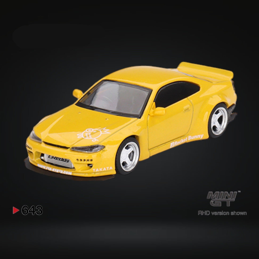 Mini-GT Nissan Silvia (S15) Rocket Bunny Bronze Yellow #643 1:64 by Mini-GT MGT00643