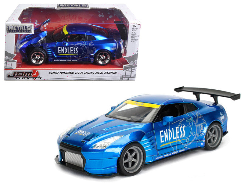 2009 Nissan GT-R (R35) Ben Sopra Blue JDM Tuners 1/24 Diecast Model Car  by Jada-0