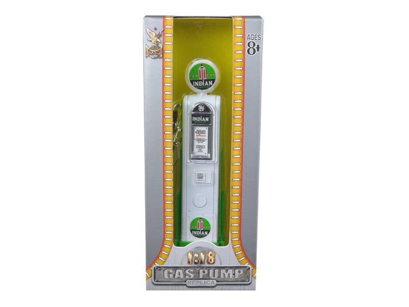 Indian Gasoline Vintage Gas Pump Digital 1/18 Diecast Replica by Road Signature-0