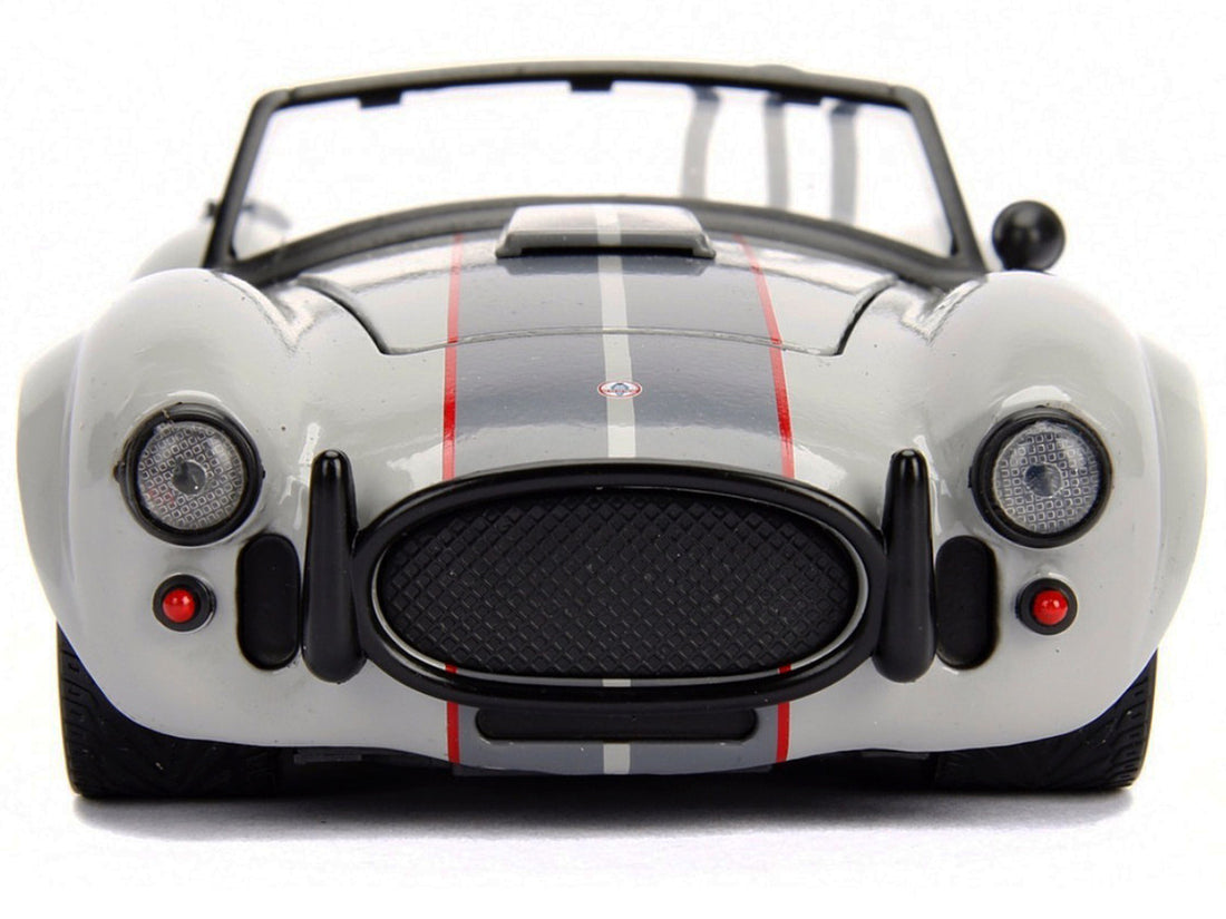 1965 Shelby Cobra 427 S/C Grey 1/24 Diecast Model Car by Jada-2