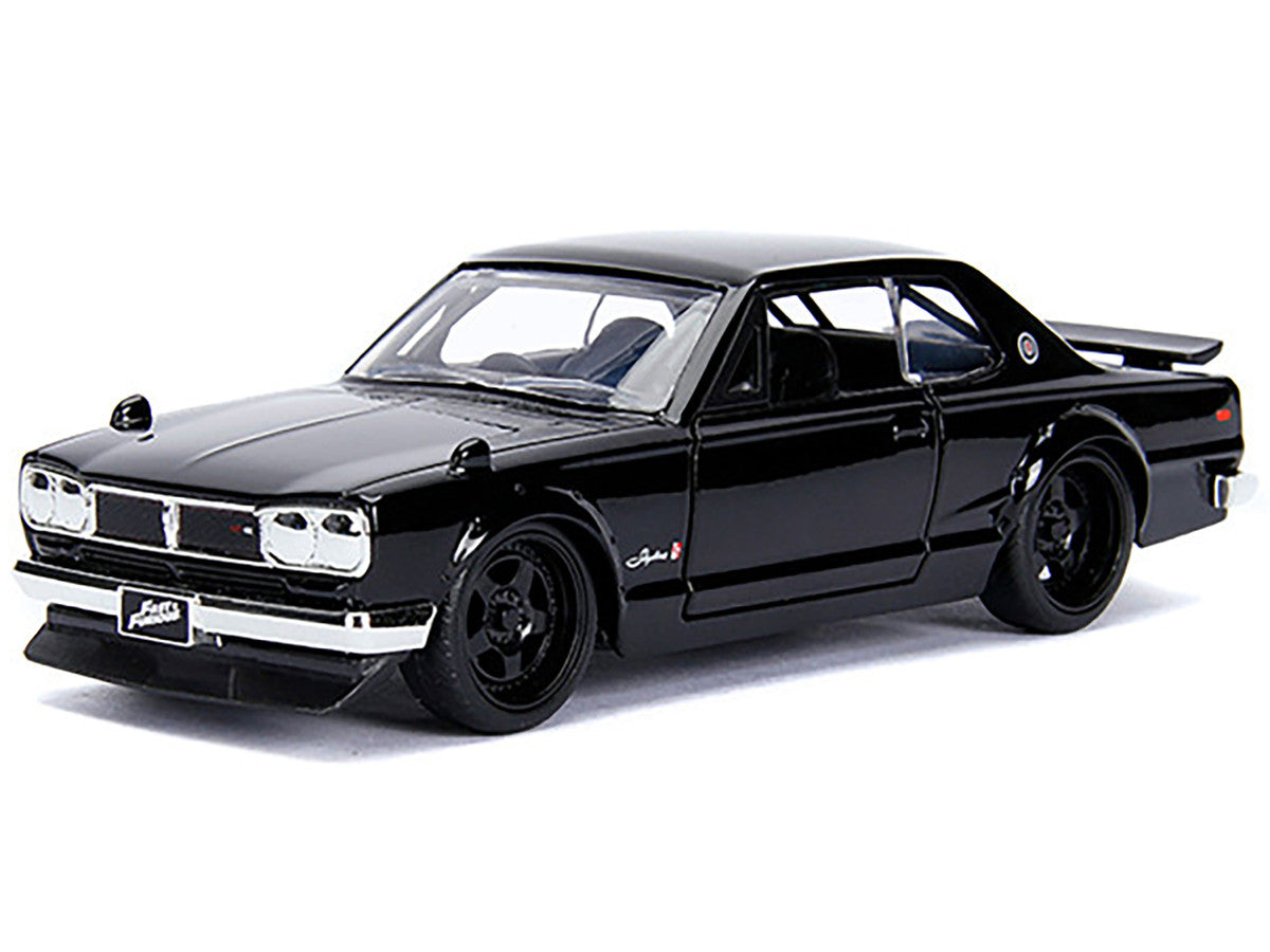 Brian's Nissan Skyline 2000 GT-R (KPGC10) Black "Fast & Furious" Movie 1/32 Diecast Model Car by Jada-0