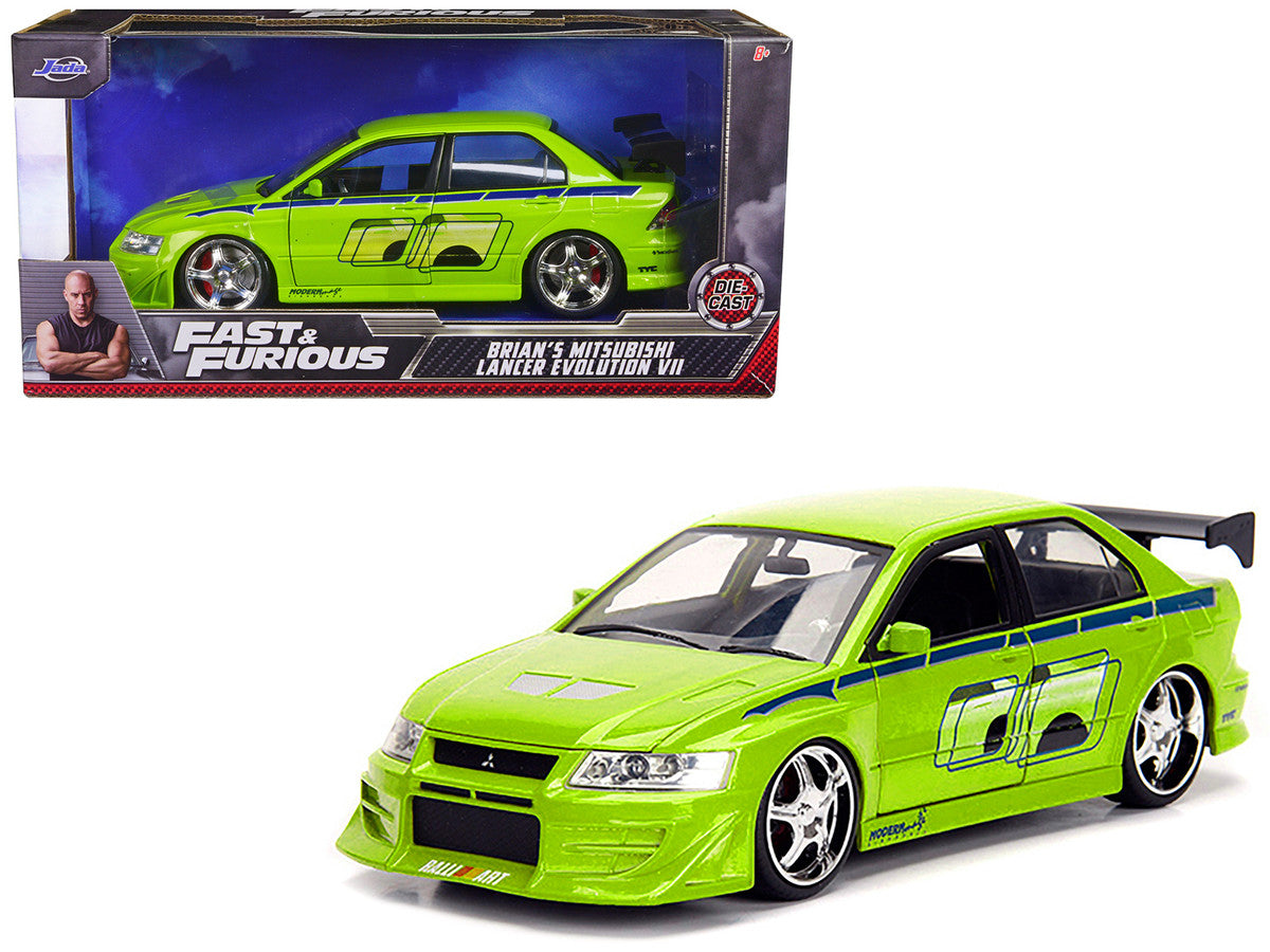 Mitsubishi Lancer Evolution VII Green with Graphics Brian's 