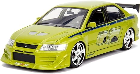 Mitsubishi Lancer Evo VIII Jada 1:24 Brian’s 2002 – Fast &amp; Furious | 99788 Front and Driver's Side View