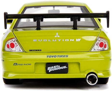 Mitsubishi Lancer Evo VIII Jada 1:24 Brian’s 2002 – Fast &amp; Furious | 99788 Rear View