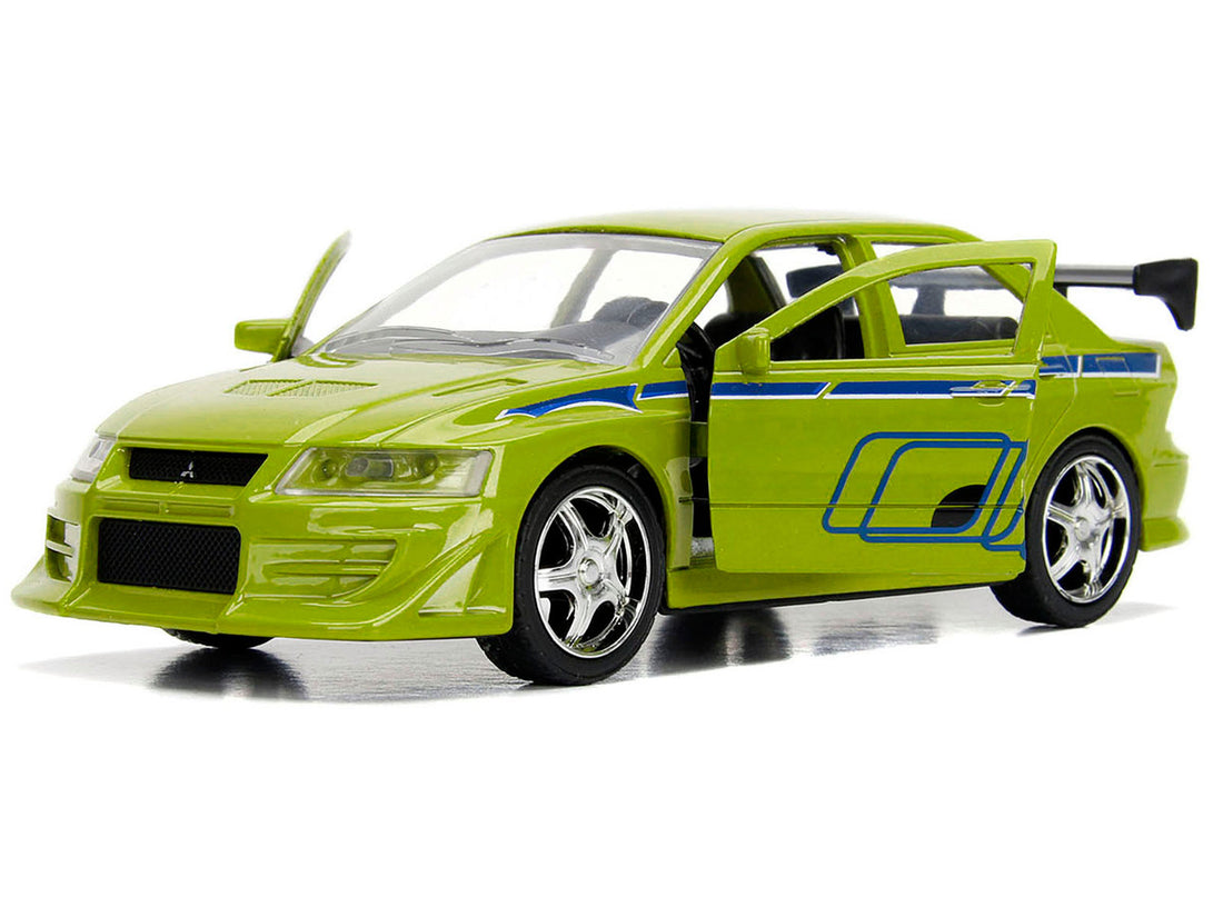 Brian's Mitsubishi Lancer Evolution VII Green "Fast & Furious" Movie 1/32 Diecast Model Car by Jada-1
