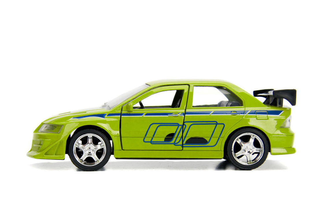 Brian's Mitsubishi Lancer Evolution VII Green "Fast & Furious" Movie 1/32 Diecast Model Car by Jada-2