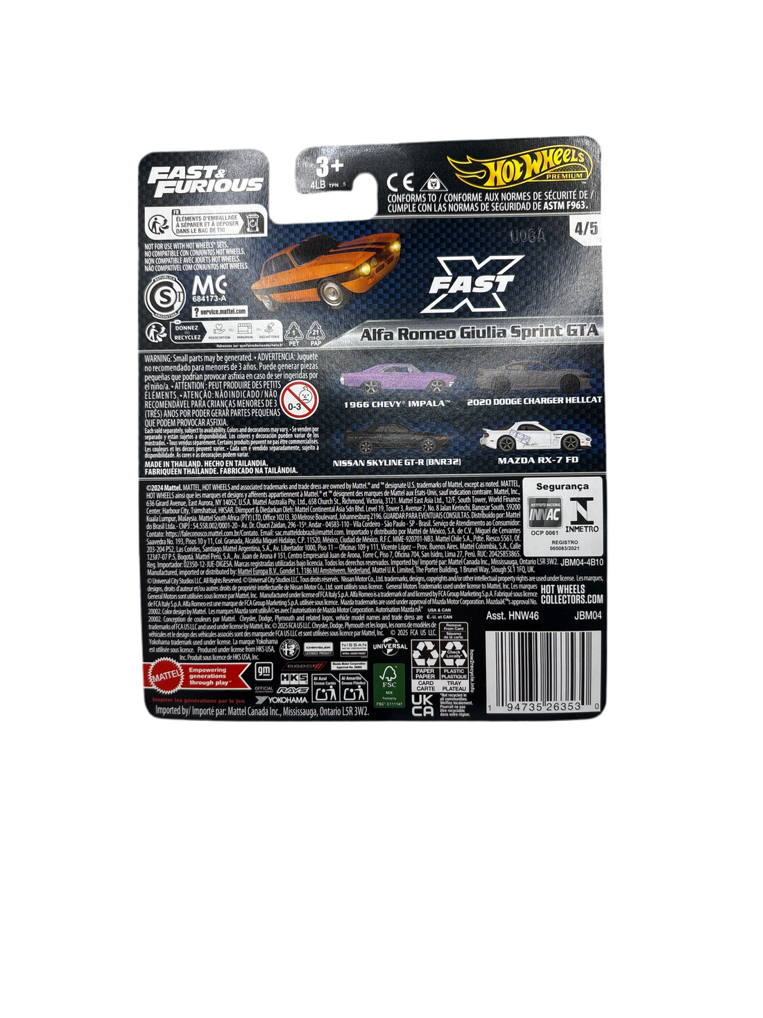 Hot Wheels Alfa Romeo Giulia Sprint GTA Diecast Orange 2