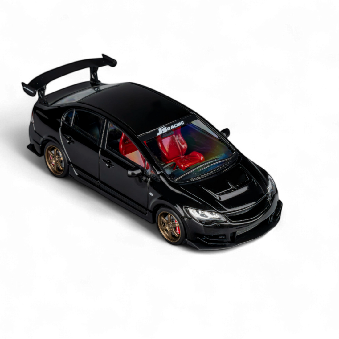 FD2 J'S Racing Metallic Black 1:64 by Microturbo 9