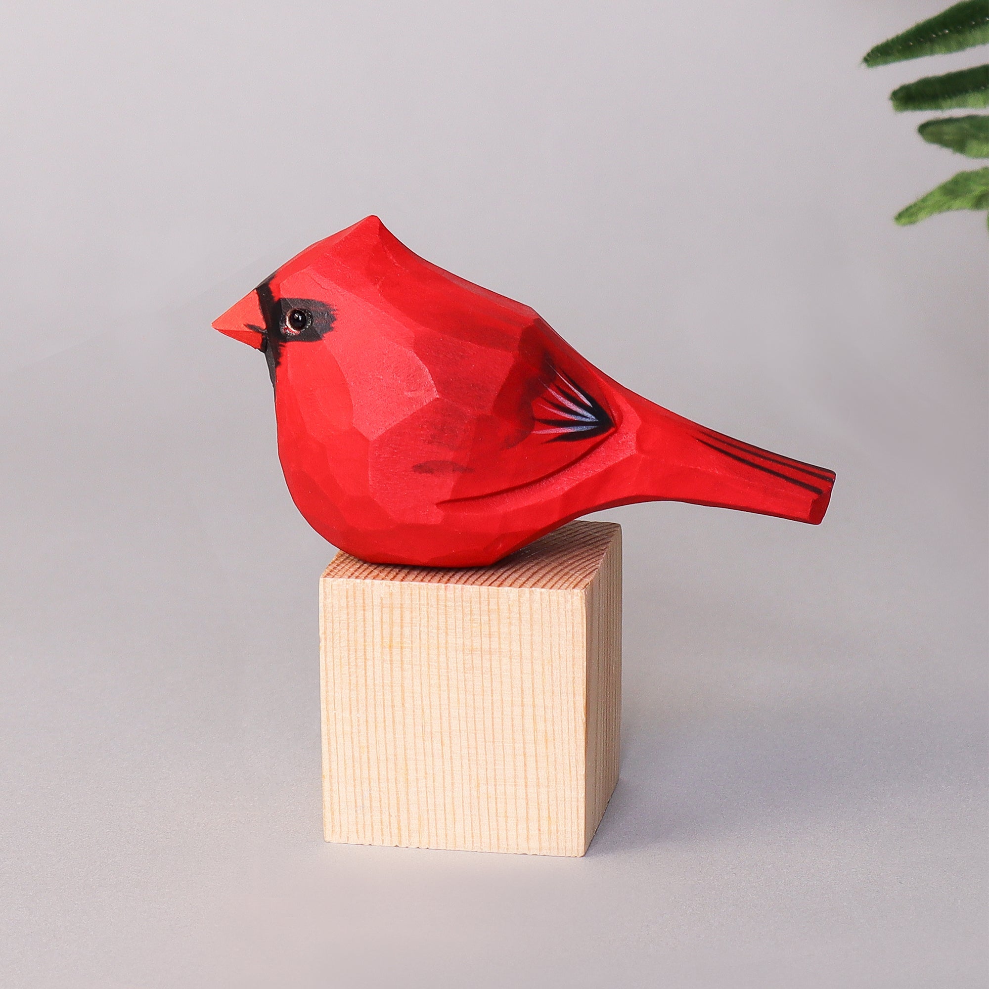 Hand Carved Cardinal Bird, Unique Gift for Loved Ones 2