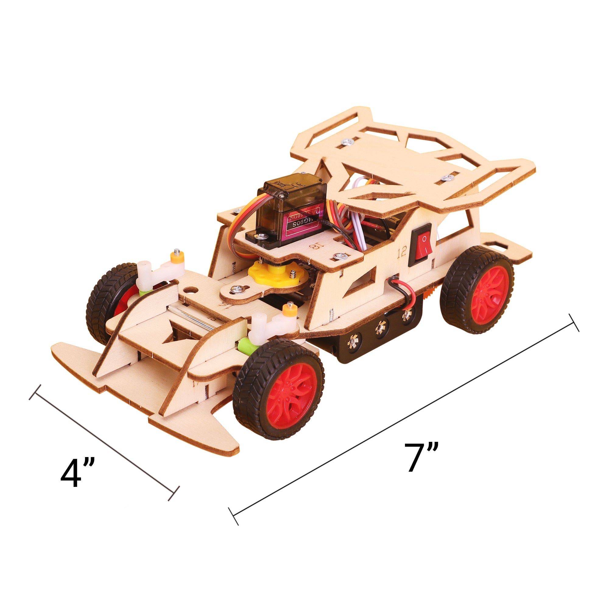 Remote-Controlled Steering Car DIY Kit, Educational STEM Toy 2