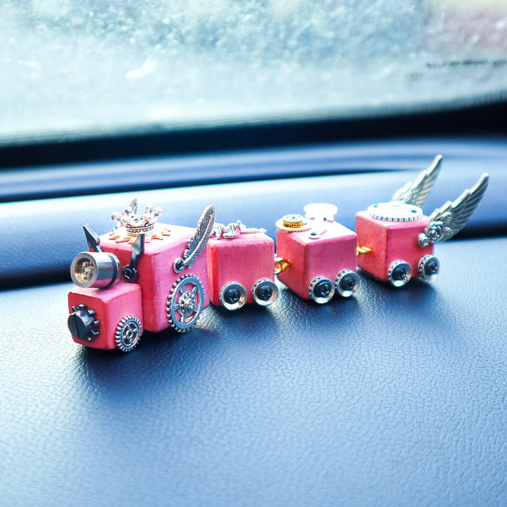 DIY Timber Train Kit – Build a Wooden Train with LED Light, Fun Accessories, Home and Office Décor 2