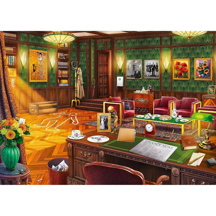 A Murderous Birthday 408 Piece Mystery Jigsaw Puzzle Ravensburger 2