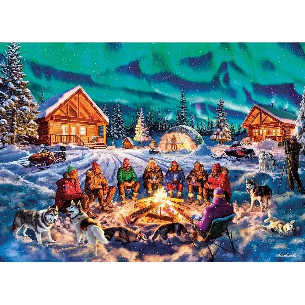 A Night if Northern Lights 1000 Piece Jigsaw Puzzle Gibsons 2