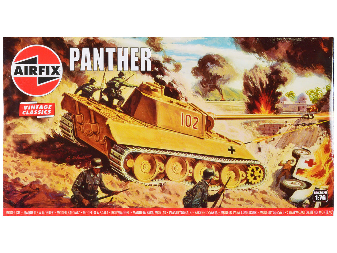 Level 2 Model Kit German Panther Tank 1/76 Plastic Model Kit by Airfix-0