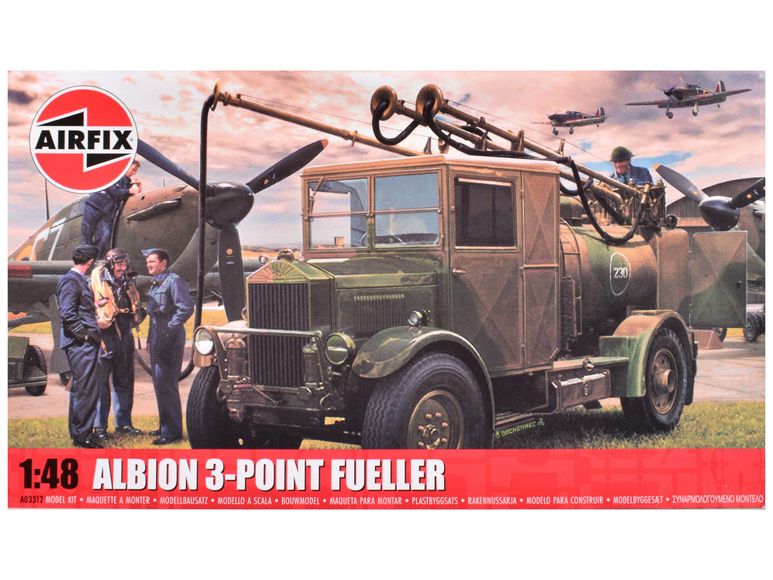 Level 2 Model Kit Albion 3-Point Fueller Truck 1/48 Plastic Model Kit by Airfix-0
