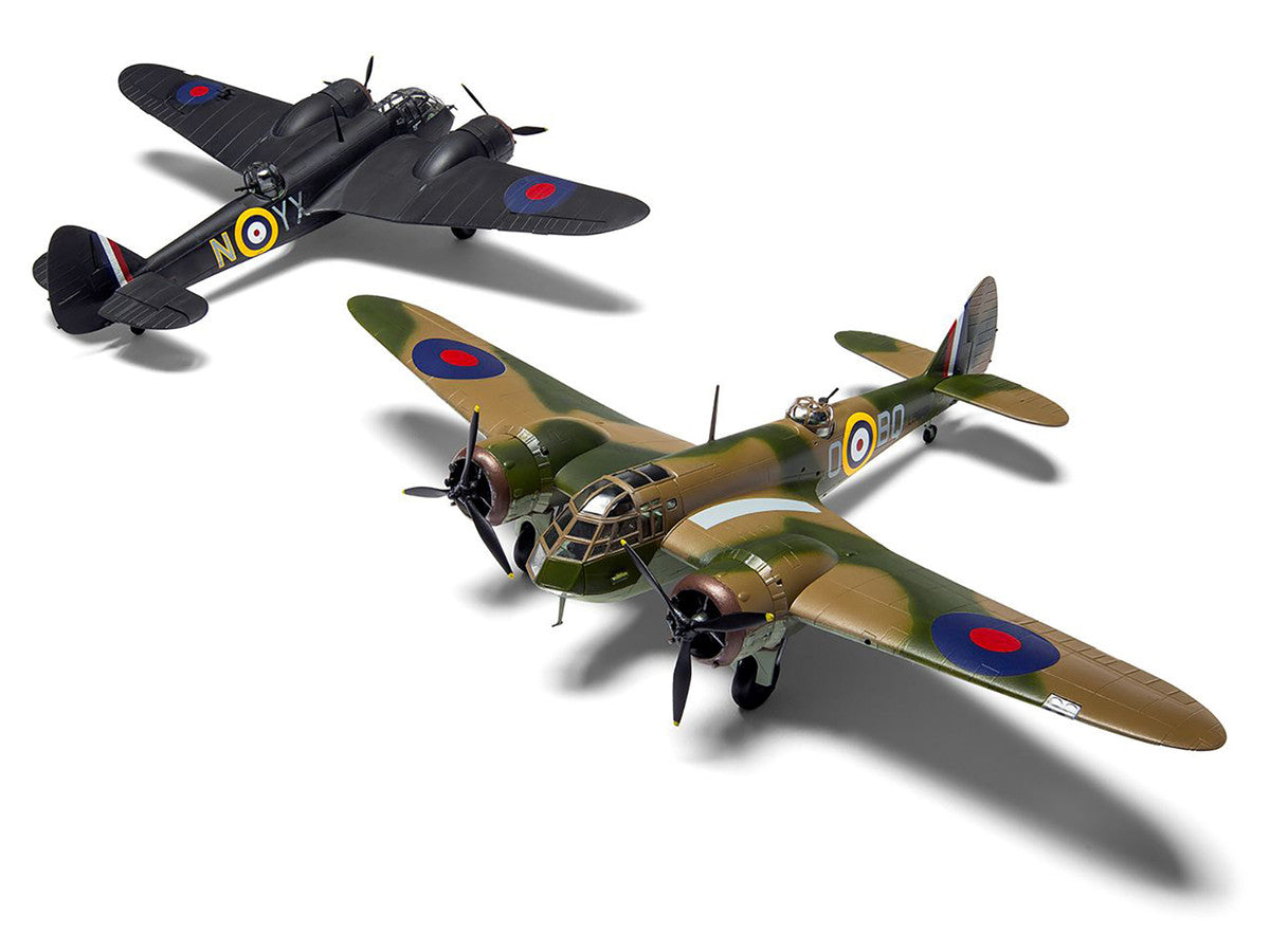 Level 2 Model Kit Bristol Blenheim Mk.IF Aircraft with 2 Scheme Options 1/72 Plastic Model Kit by Airfix-1