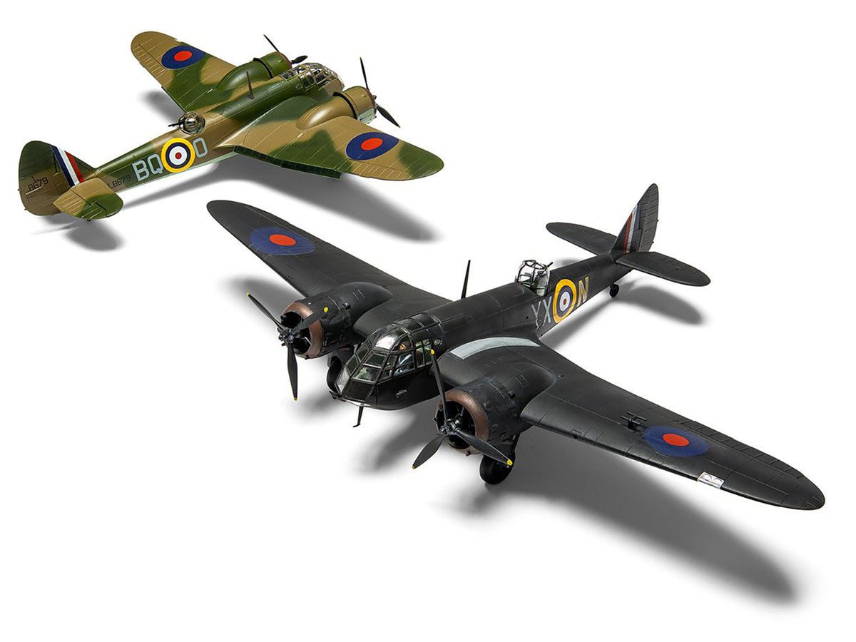Level 2 Model Kit Bristol Blenheim Mk.IF Aircraft with 2 Scheme Options 1/72 Plastic Model Kit by Airfix-2