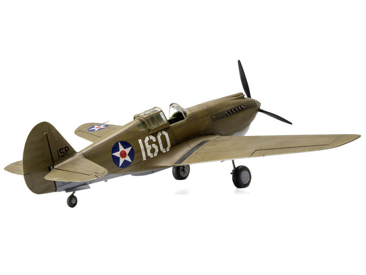 Level 2 Model Kit Curtiss P-40B Warhawk Fighter-Bomber Aircraft with 2 Scheme Options 1/48 Plastic Model Kit by Airfix-1