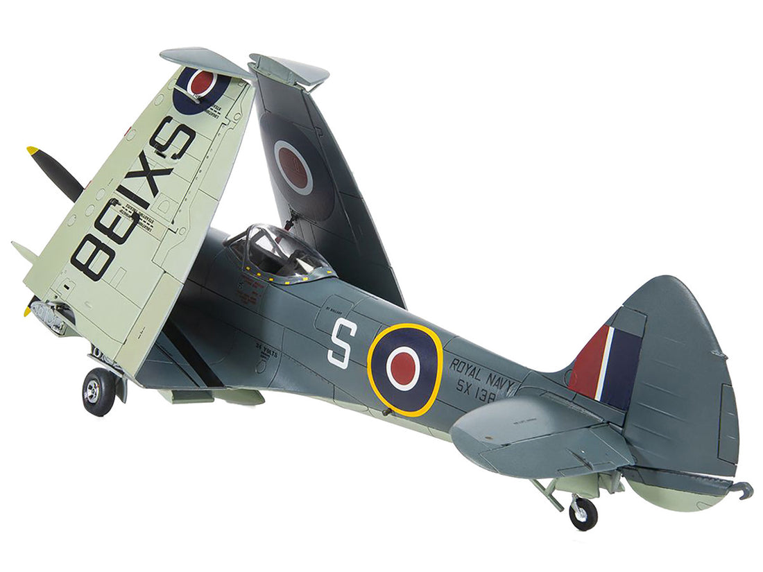 Level 3 Model Kit Supermarine Seafire F.XVII Fighter Aircraft with 3 Scheme Options 1/48 Plastic Model Kit by Airfix-4