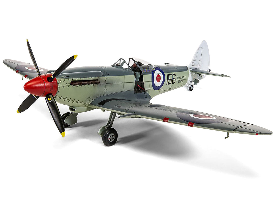 Level 3 Model Kit Supermarine Seafire F.XVII Fighter Aircraft with 3 Scheme Options 1/48 Plastic Model Kit by Airfix-3