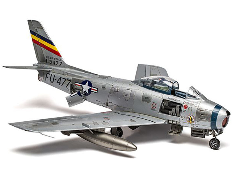 Level 2 Model Kit North American F-86F Sabre Aircraft with 2 Scheme Options 1/48 Plastic Model Kit by Airfix-0