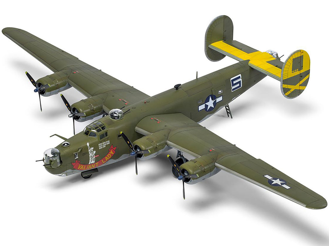 Level 3 Model Kit Consolidated B-24H Liberator Bomber Aircraft with 2 Scheme Options 1/72 Plastic Model Kit by Airfix-3