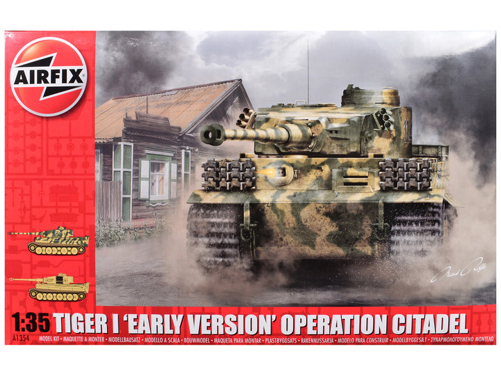 Level 3 Model Kit Tiger I Early Version Tank "Operation Citadel" with 2 Scheme Options (Level 3) 1/35 Plastic Model Kit by Airfix-0