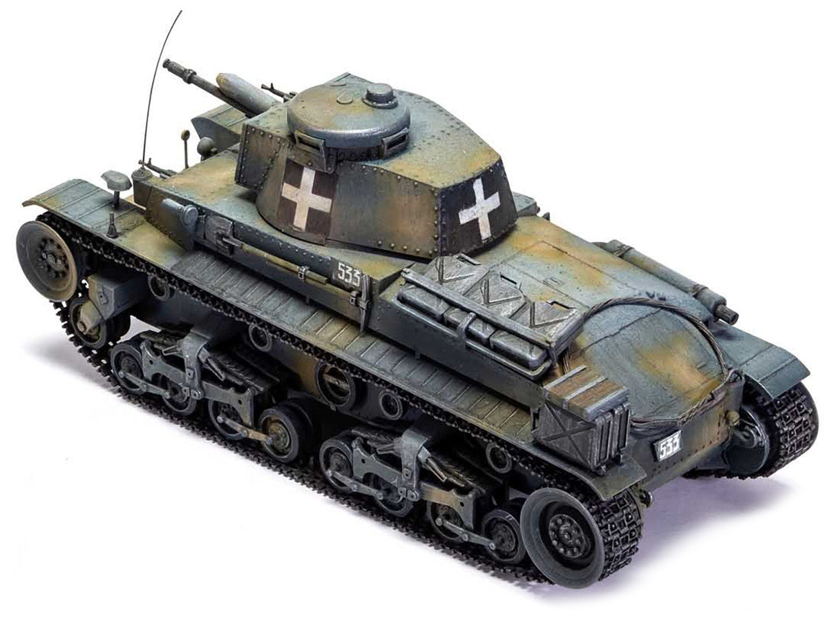 Level 2 Model Kit German Pz.Kpfw.35(t) Light Tank with 2 Scheme Options 1/35 Plastic Model Kit by Airfix-4