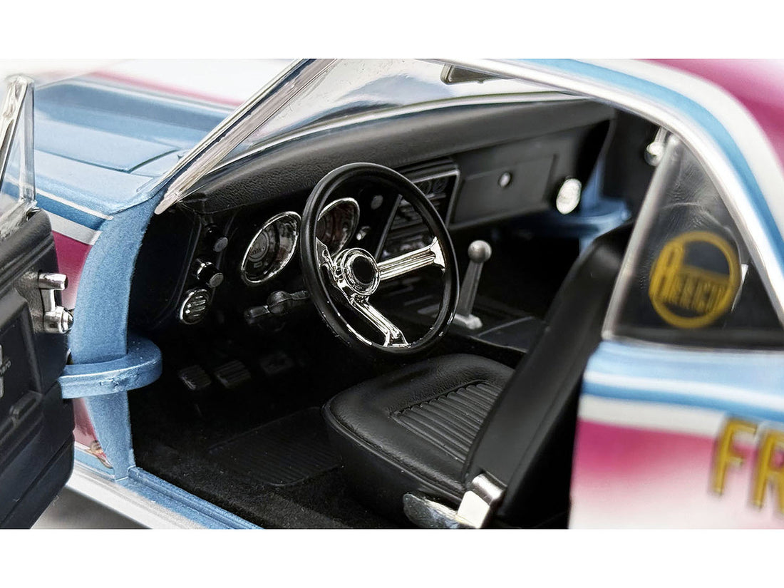 Chevrolet Camaro 1967 "Mr. Bardahl Drag Car" Blue Metallic with Red and White Graphics Limited Edition to 312 pieces Worldwide 1/18 Diecast Model Car by ACME 2