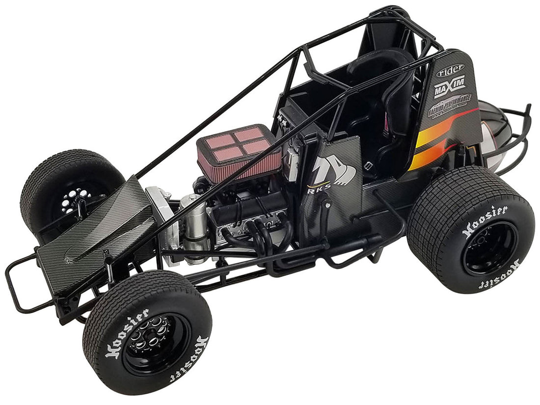 Winged Sprint Car #1 Jamie Veal "SWI Earthworks" SWI Engineering Racing Team (2022) 1/18 Diecast Model Car by ACME-1