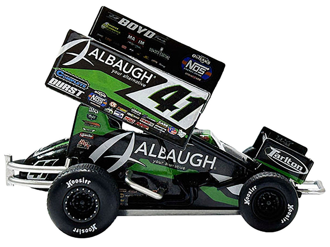 Winged Sprint Car #41 Carson Macedo "Albaugh" Jason Johnson Racing "World of Outlaws" (2024) 1/18 Diecast Model Car by ACME-1