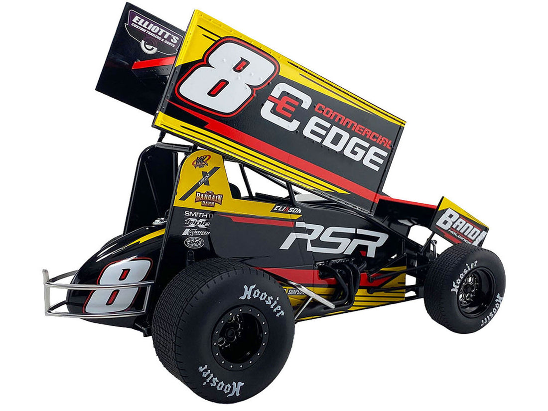 Winged Sprint Car #8 Cory Eliason "Commercial Edge" RSR "High Limit Sprint Car Series" (2024) 1/18 Diecast Model Car by ACME-0