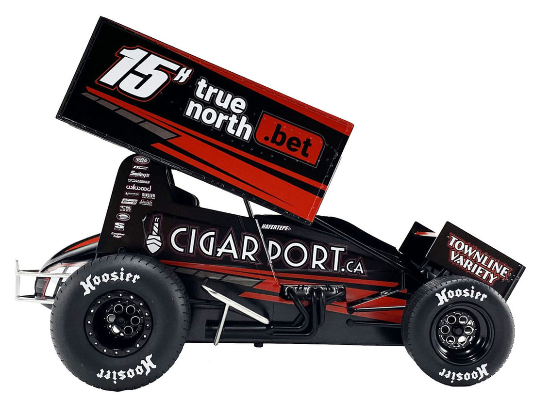 Winged Sprint Car #15H Sam Hafertepe Jr. "True North .Bet" Hill's Racing "World of Outlaws" (2024) 1/18 Diecast Model Car by ACME-2