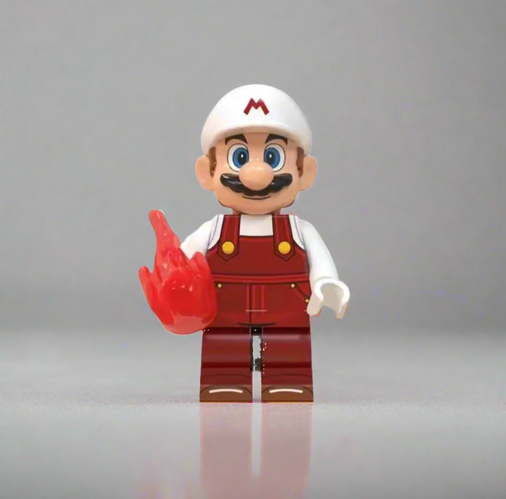 Fireball Mario Minifigure - Super Mario for Lego