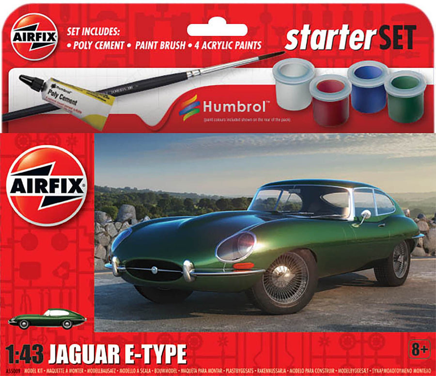 Jaguar E-Type 1:32 Plastic Model Starter Set Set by Airfix | A55009