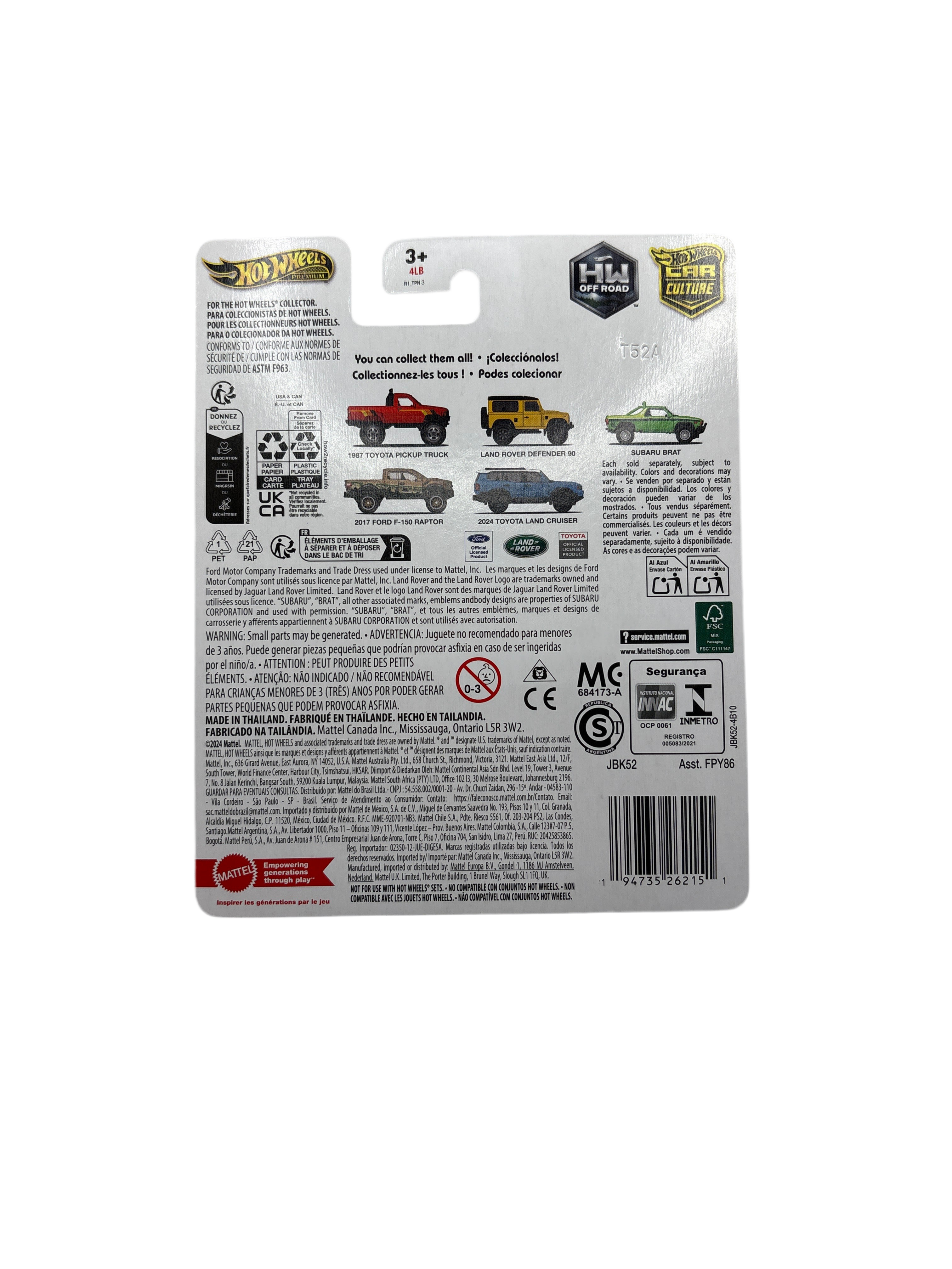 Hot Wheels 2024 Toyota Land Cruiser Diecast blue 2